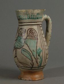 Jug with Eagle, Italian, early 1400s. Creator: Unknown