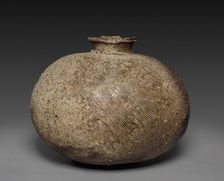 Jug with Oblong Body: Sueki Ware, 8th century. Creator: Unknown