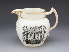 Jug with Masonic Iconography, Stoke on Trent, 1824. Creator: Spode Ceramic Works
