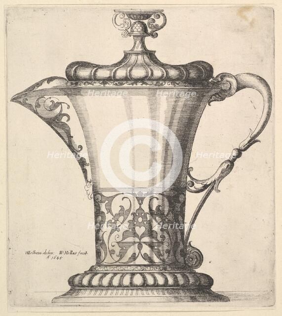 Jug with wide spout, 1645. Creator: Wenceslaus Hollar.