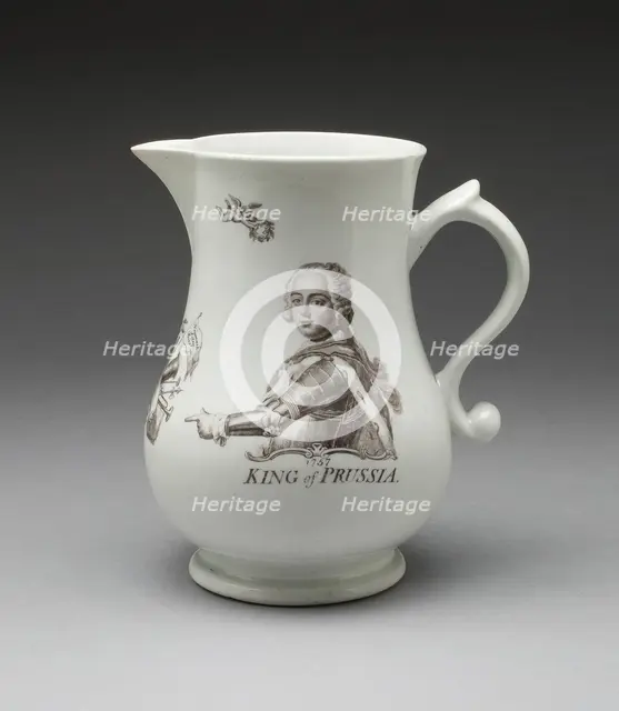 Jug, Worcester, c. 1757-1760. Creator: Royal Worcester.