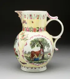 Jug, Worcester, c. 1765. Creator: Royal Worcester