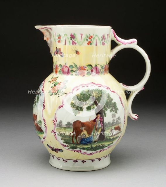 Jug, Worcester, c. 1765. Creator: Royal Worcester.