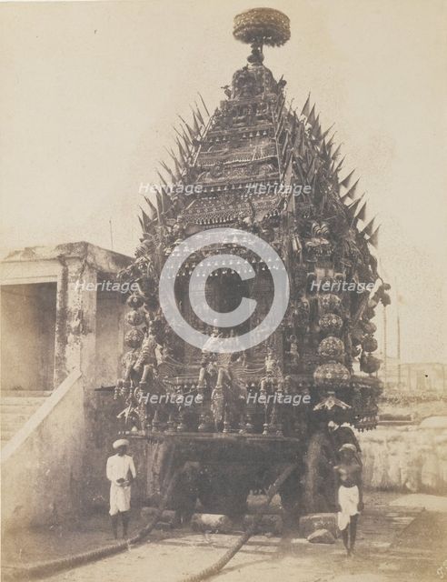 Juggernaut Car, Madras, 1850s. Creator: Frederick Fiebig.