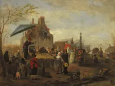 Juggers at a Market. Creator: Philip Wouverman