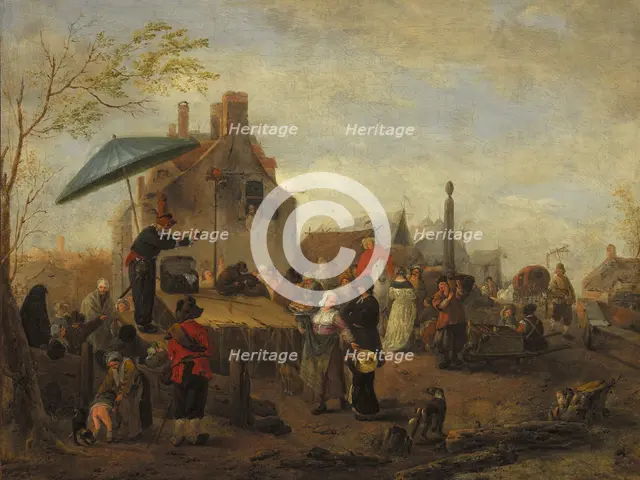 Juggers at a Market. Creator: Philip Wouverman.