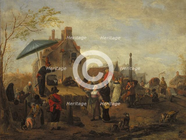 Juggers at a Market. Creator: Philip Wouverman.