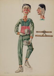 Juggling Marionette, c. 1936. Creator: James McLellan