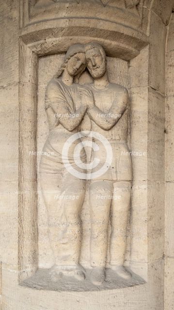 Jugentil Door carving, Department of Philosophy, Jena University, Jena, Germany, 2018. Artist: Alan John Ainsworth.