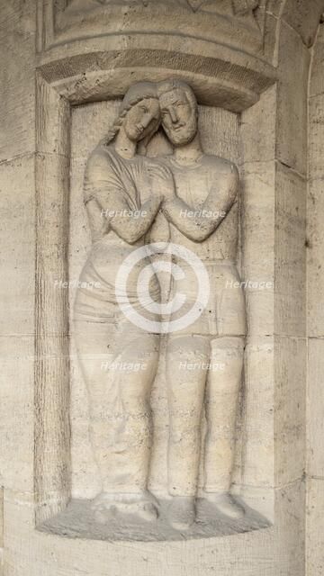 Jugentil Door carving, Department of Philosophy, Jena University, Jena, Germany, 2018. Artist: Alan John Ainsworth.