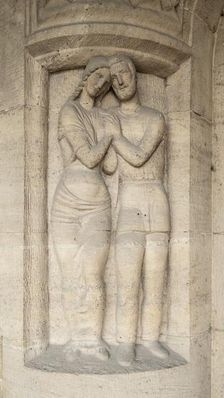 Jugentil Door carving, Department of Philosophy, Jena University, Jena, Germany, 2018. Artist: Alan John Ainsworth