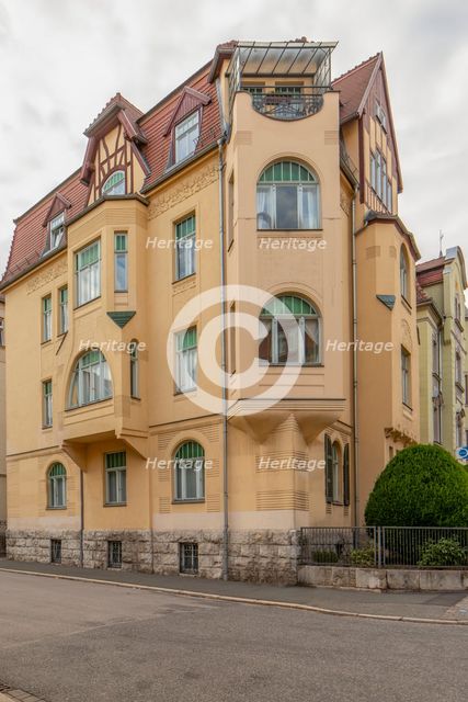 Jugendstil villa, Triererstrasse 75, Weimar, Germany, (1903-1904), 2018.  Artist: Alan John Ainsworth.