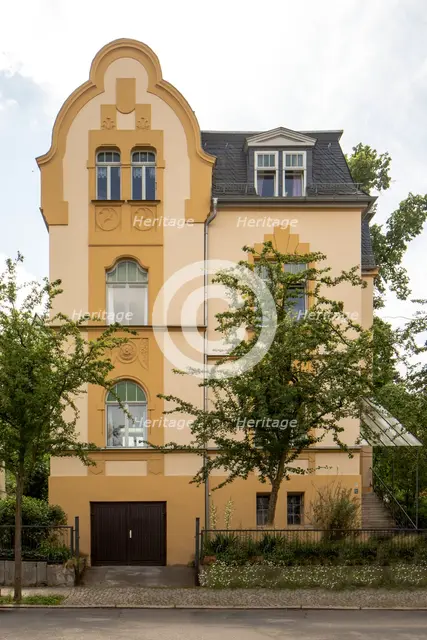Jugendstil villa, Cranachstrasse 17, Weimar, Germany, (1905), 2018. Artist: Alan John Ainsworth.