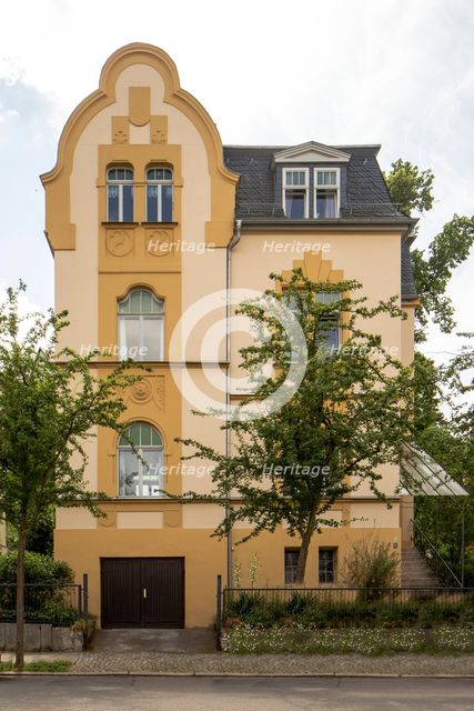 Jugendstil villa, Cranachstrasse 17, Weimar, Germany, (1905), 2018. Artist: Alan John Ainsworth.