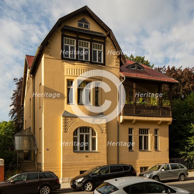 Jugendstil Villa, Gutenbergstrasse 14, Weimar, Germany, 2018. Artist: Alan John Ainsworth.