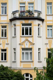 Jugendstil apartment building, Am Planetarium, Jena, Germany, 2018. Artist: Alan John Ainsworth