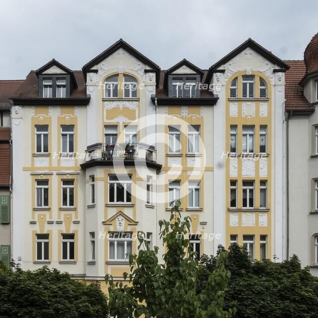 Jugendstil apartment building, Am Planetarium, Jena, Germany, 2018. Artist: Alan John Ainsworth.