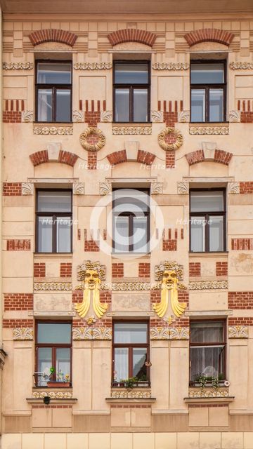 Jugendstil building, Minoritska 8, Brno, Czech Republic, 2016. Artist: Alan John Ainsworth.