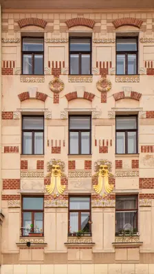 Jugendstil building, Minoritska 8, Brno, Czech Republic, 2016. Artist: Alan John Ainsworth