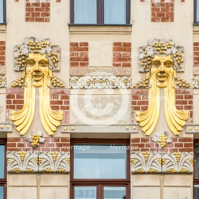 Jugendstil building, Minoritska 8, Brno, Czech Republic, 2016. Artist: Alan John Ainsworth.