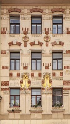 Jugendstil building, Minoritska 8, Brno, Czech Republic, 2016. Artist: Alan John Ainsworth