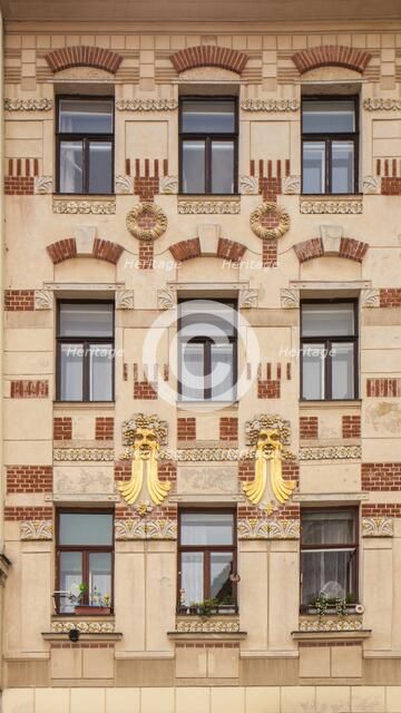 Jugendstil building, Minoritska 8, Brno, Czech Republic, 2016. Artist: Alan John Ainsworth.