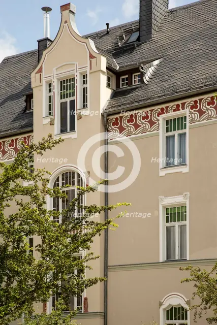 Jugenstil house, Cranachstrasse 12, Weimar, Germany, (1905), 2018. Artist: Alan John Ainsworth.