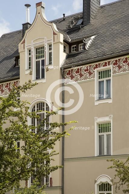 Jugenstil house, Cranachstrasse 12, Weimar, Germany, (1905), 2018. Artist: Alan John Ainsworth.
