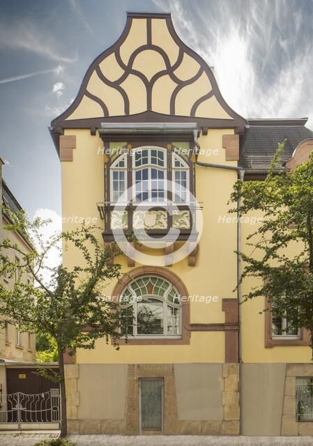 Jugenstil house, Cranachstrasse 21, Weimar, Germany, (c1905), 2018. Artist: Alan John Ainsworth.