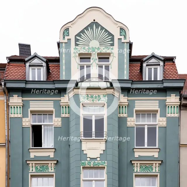 Jugenstil House, Graben 32, Weimar, Germany, (1904), 2018. Artist: Alan John Ainsworth.