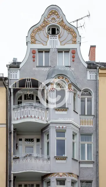 Jugenstil House, Graben 39, Weimar, Germany, (1904), 2018. Artist: Alan John Ainsworth.