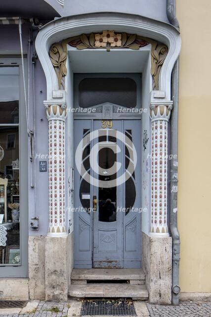 Jugenstil House, Graben 39, Weimar, Germany, (1904), 2018. Artist: Alan John Ainsworth.