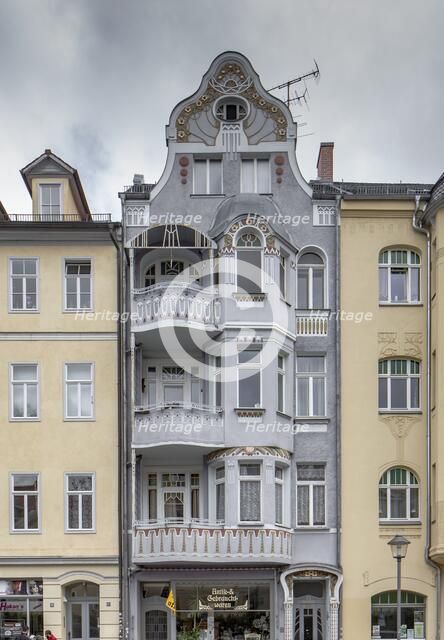 Jugenstil House, Graben 39, Weimar, Germany, (1904), 2018. Artist: Alan John Ainsworth.