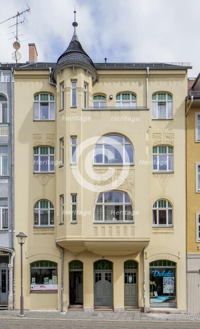 Jugenstil house, House, Graben 41, Weimar, Germany, 2018. Artist: Alan John Ainsworth.