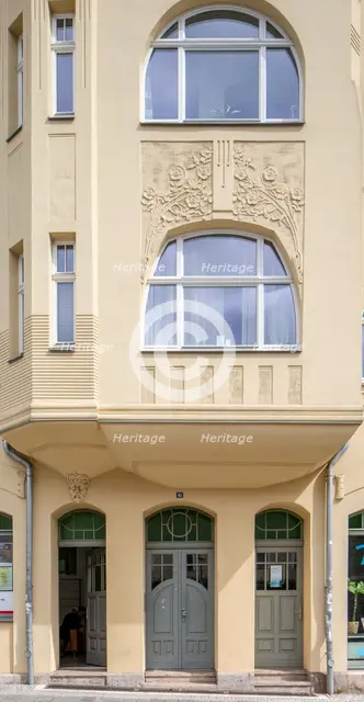 Jugenstil house, House, Graben 41, Weimar, Germany, 2018. Artist: Alan John Ainsworth.