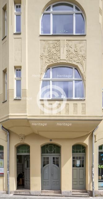 Jugenstil house, House, Graben 41, Weimar, Germany, 2018. Artist: Alan John Ainsworth.