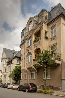 Jugenstil house, Villa Rauner, Cranachstrasse 10, Weimar, Germany, (1905), 2018. Artist: Alan John Ainsworth