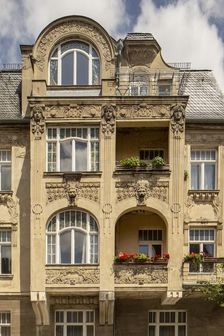 Jugenstil house, Villa Rauner, Cranachstrasse 10, Weimar, Germany, (1905), 2018. Artist: Alan John Ainsworth