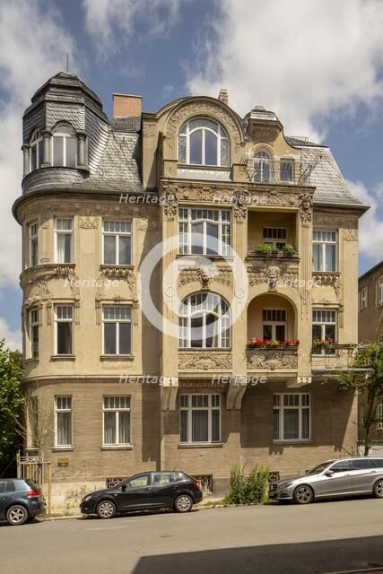 Jugenstil house, Villa Rauner, House, Cranachstrasse 10, Weimar, Germany, 2018. Artist: Alan John Ainsworth.