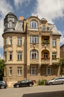 Jugenstil house, Villa Rauner, House, Cranachstrasse 10, Weimar, Germany, 2018. Artist: Alan John Ainsworth
