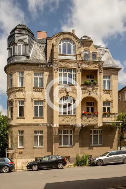 Jugenstil house, Villa Rauner, House, Cranachstrasse 10, Weimar, Germany, 2018. Artist: Alan John Ainsworth.