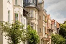 Jugenstil houses, House, Cranachstrasse , Weimar, Germany, 2018. Artist: Alan John Ainsworth
