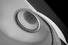 Jugenstil staircase. Main building, Bauhaus-University Weimar, (1904-1911), Germany, 2018. Artist: Alan John Ainsworth