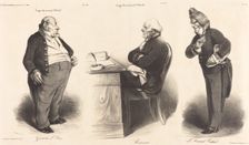 Juges des accusés d'Avril, 1835. Creator: Honore Daumier