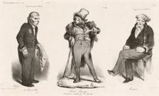 Juges des accusés d'Avril: [Huguet] de Sémonville, Robert Macaire..., [Comte] Roederer, 1835. Creator: Honore Daumier