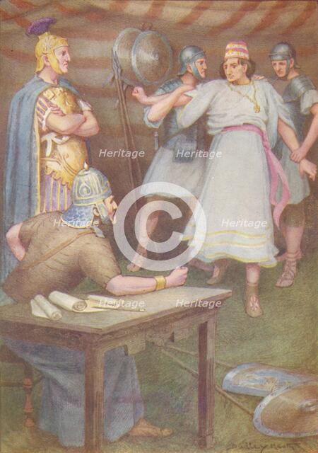 'Jugurtha came to the tent of his father-in-law unarmed', c1912 (1912). Artist: Ernest Dudley Heath.