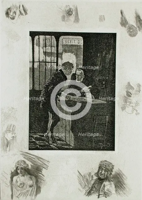 Juif et Chrétien, 1891. Creator: Félicien Rops.
