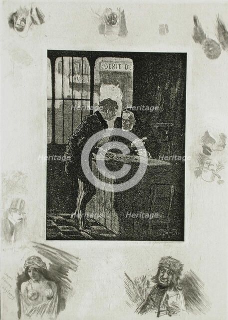 Juif et Chrétien, 1891. Creator: Félicien Rops.