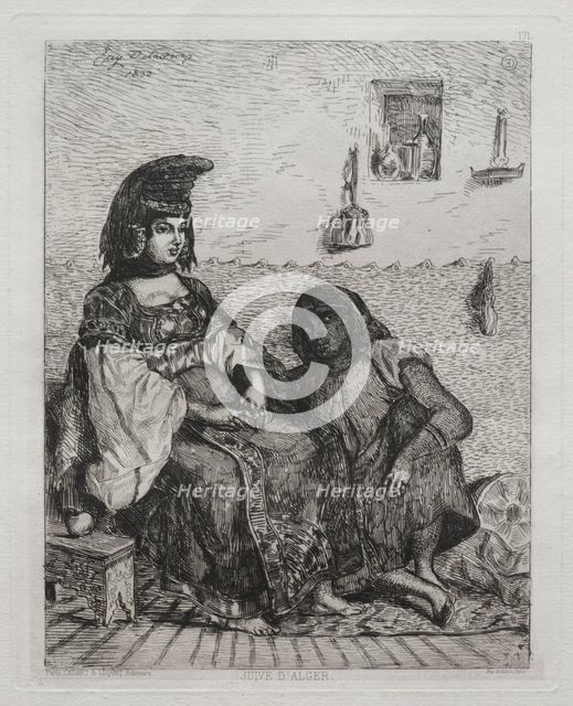 Juive dAlger. Creator: Eugène Delacroix (French, 1798-1863).