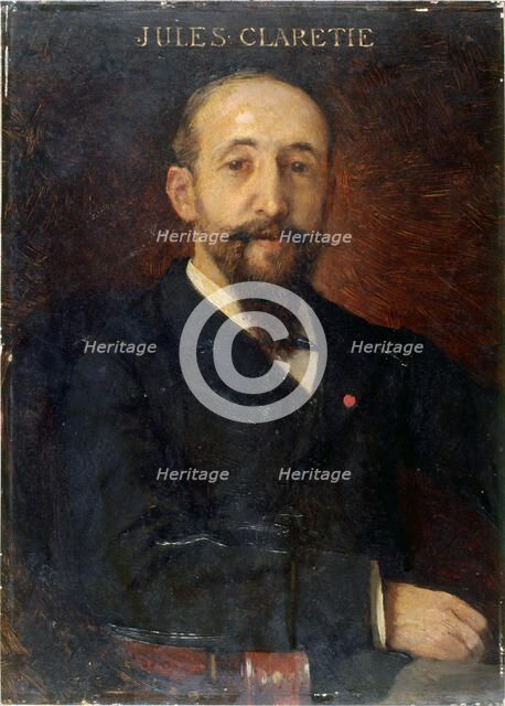 Jules Claretie (1840-1913), administrator at the Comedie-Francaise, between 1880 and 1890. Creator: Unknown.